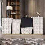 가벼운 럭셔리 이탈리아식 사이드보드 수납 서랍 캐비닛 입구 캐비닛 크리에이티브 거실 침실 호텔 레스토랑 사무실 장식 - 이미지 2