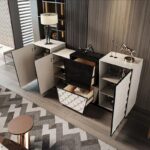 가벼운 럭셔리 이탈리아식 사이드보드 수납 서랍 캐비닛 입구 캐비닛 크리에이티브 거실 침실 호텔 레스토랑 사무실 장식 - 이미지 4