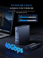 Thunderbolt 4 도킹 스테이션 Typec 확장 도크 Thunderbolt4 데스크탑 워크스테이션 USB4.0 스플리터 고속 충전 - 이미지 4