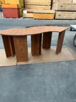 버치 오션 보드 중년 스타일 여가 공간 도서관 꽃 운영 테이블 커피숍 다용도 수납 선반 - 이미지 2