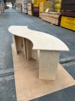 버치 오션 보드 중년 스타일 여가 공간 도서관 꽃 운영 테이블 커피숍 다용도 수납 선반 - 이미지 3