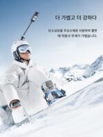 스포츠 카메라용 오토바이 유니콘 헬멧 홀더 Insta360X4X3 사이클링 스키 확장 폴 - 이미지 2