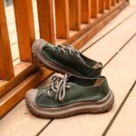 (주오야) 2024 신상 귀엽고 편안한 대학 스타일 여성화 두꺼운 바닥 플랫 힐 레이스업 캐주얼 여성화 - 이미지 5