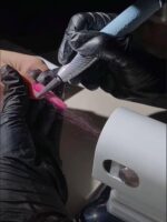 대단한 혁신 네일 진공 청소기 무브러시 터빈 무소음 대형 흡입 연마 제거기 먼지 필터 네일 도구 - 이미지 2