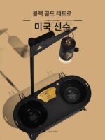 몬트마 아메리칸 블랙골드 스테인리스 스틸 그릇 고양이와 개를 위한 범용 먹이 그릇 애완동물 캠핑 가구 식탁 목 보호대 넘어짐 방지 - 이미지 4