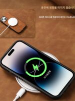 삼성 S24ultra 모바일 폰 케이스 S23+ 새로운 무선 자기 충전 S23fe 고급 플립 커버 A55/54/35/34 전체 패키지 낙하 방지 A25/24/15/05S 쉘 M14에 적합 - 이미지 4