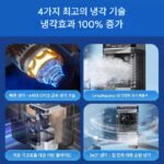 독일 에어컨 팬 냉각 팬 가정용 단일 냉각 유형 수냉식 기계 쿨러 모바일 소형 에어컨 팬 - 이미지 2