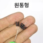 고무 올리브 모양 경쟁형 공간 콩 잠금 콩 실리콘 위치 지정 콩 세트 막대 콩 상단 콩 낚시 액세서리 - 이미지 3