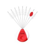 고무 올리브 모양 경쟁형 공간 콩 잠금 콩 실리콘 위치 지정 콩 세트 막대 콩 상단 콩 낚시 액세서리 - 이미지 5