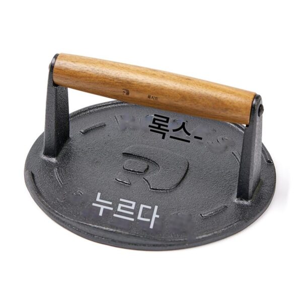 가정용 스테이크 고기 프레스 주철 바베큐 철판구이 케이크 프레스 햄버거 고기 패티 인공물 튀긴 고기 프레스 도구