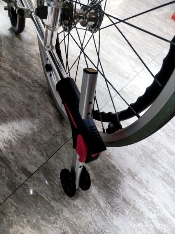 범용 전동 휠체어 역전 방지 휠 알루미늄 합금 롤오버 방지 및 기울기 브래킷 보조 휠 조절식 휠체어 액세서리