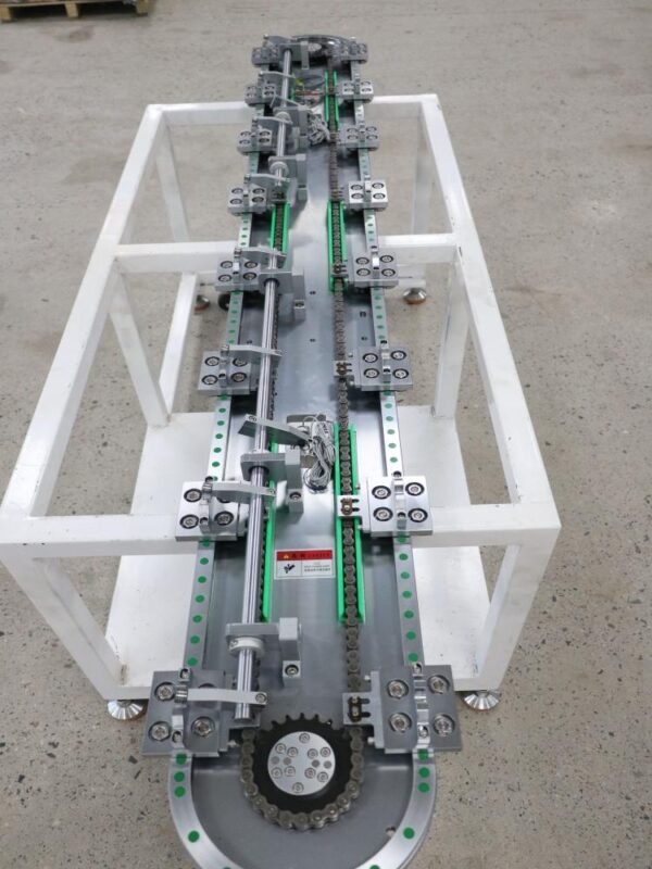 산업용 지능형 원형 아크 원형 컨베이어 라인 가이드 체인 v형 T형 롤러 선형 타원형 생산 라인