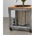 창의적인 알루미늄 프로파일 꽃대 이동식 녹색 식물 선반 커피숍 장식용 꽃대 카트 꽃대 홈 - 이미지 2