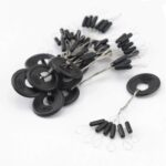 낚시용 초밀착 실리콘 스페이스 빈 프리미엄 고무 100개 그룹 올리브 모양 대용량 소형 낚시 장비 액세서리 - 이미지 4