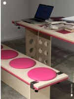 오션 벤치 조합 한국식 심플 커피숍 의자 밀크티숍 심플 레스토랑 디저트숍 인터넷 연예인 부스 소파 - 이미지 4