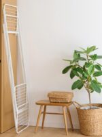 무인양품 접이식 다리미 옷걸이 옷 건조대 옷걸이 발코니 신제품 - 이미지 2