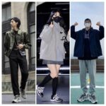 유럽과 미국 2024 봄과 가을 새로운 알파벳 아빠 남성과 여성 신발 메시 통기성 러닝화 다재다능한 커플 스포츠 패션화 - 이미지 2