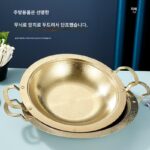 스테인리스 스틸 핫팟 건조 냄비 상업용 알코올 스토브 냄비 가스 스토브 범용 대용량 인덕션 쿠커 특수 냄비 - 이미지 2