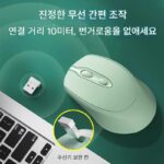 로지텍 무선 블루투스 마우스 무소음 사무실 충전식 배터리 태블릿 컴퓨터 여성 유니버셜 게임 마우스 - 이미지 2