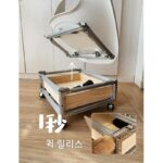 가볍고 고급스러운 디자이너 이동식 벤치 크리에이티브 다기능 도구 의자 서랍 알루미늄 프로파일 Lott 의자 쉘 등받이 - 이미지 2