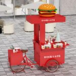 맞춤형 야외 노점 삼륜차 인터넷 연예인 승마 당나귀 카트 쇼핑몰 프로모션 플로트 모바일 다기능 밀크티 카트