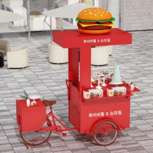 맞춤형 야외 노점 삼륜차 인터넷 연예인 승마 당나귀 카트 쇼핑몰 프로모션 플로트 모바일 다기능 밀크티 카트
