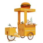 맞춤형 야외 노점 삼륜차 인터넷 연예인 승마 당나귀 카트 쇼핑몰 프로모션 플로트 모바일 다기능 밀크티 카트 - 이미지 5