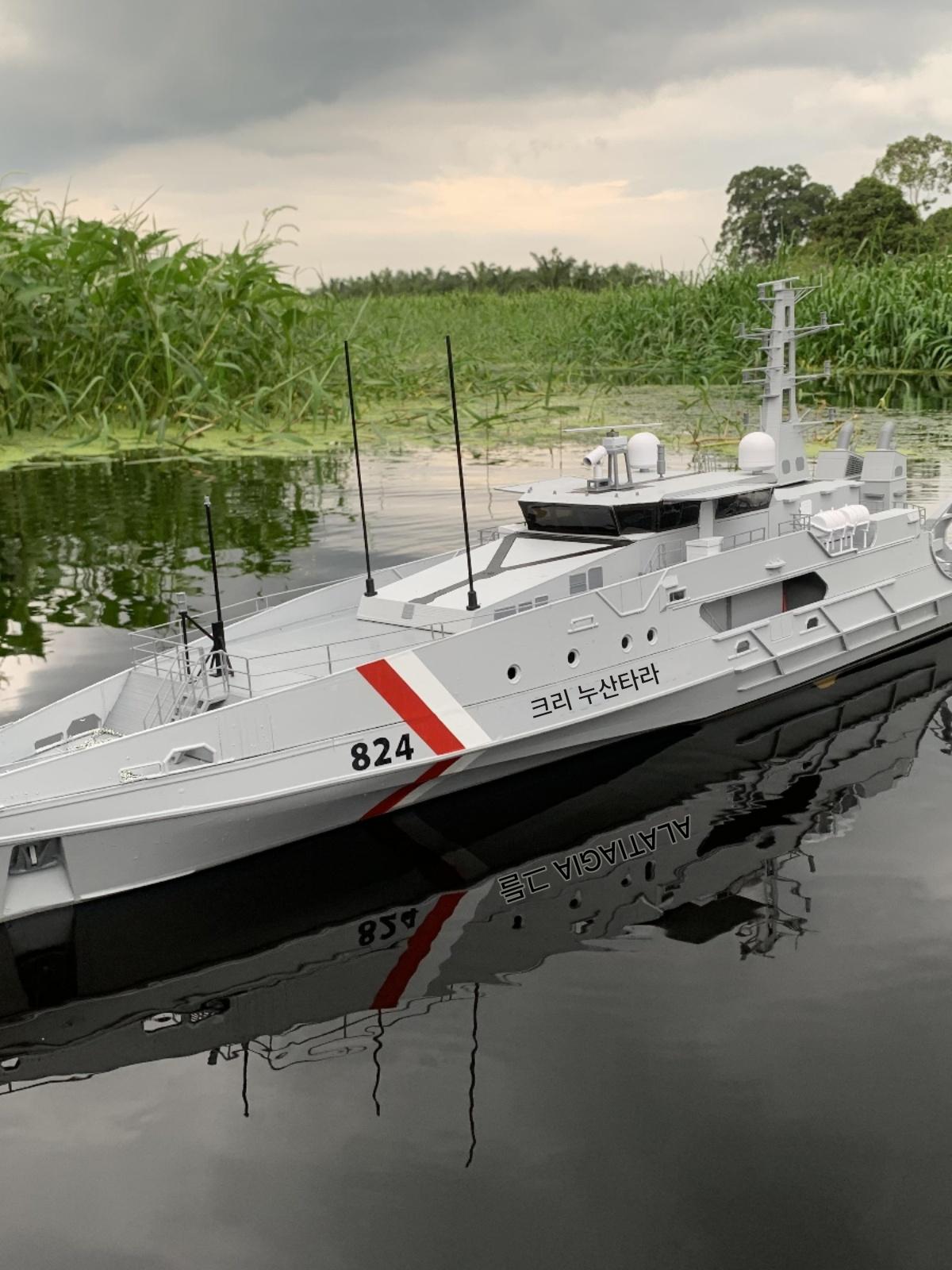 main_838504416826_0-1 【1.2m】사이드 추력 시스템! 3D 프린팅 시뮬레이션 선박 1:48 호주 케이프급 순찰선 - 이미지 1