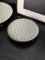 라이프스타일 라이트 럭셔리 라탄 가죽 원형 아로마테라피 트레이 입구 키 보관 트레이 보석 트레이 장식 트레이 - 이미지 4