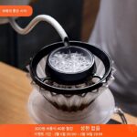 초보자를 위한 핸드브루 커피 샤워 드리퍼 DIY 핸드브루 아티팩트 유니폼 드립 필터 투명 커피 드립 트레이