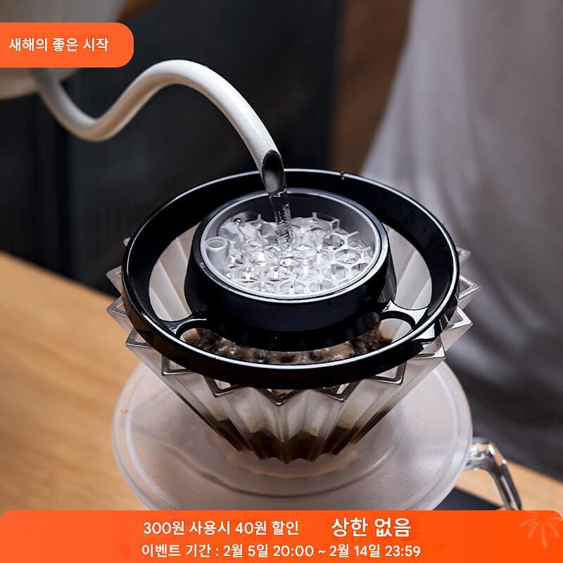 main_838757448988_0-2 초보자를 위한 핸드브루 커피 샤워 드리퍼 DIY 핸드브루 아티팩트 유니폼 드립 필터 투명 커피 드립 트레이 - 이미지 1