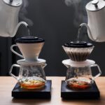 초보자를 위한 핸드브루 커피 샤워 드리퍼 DIY 핸드브루 아티팩트 유니폼 드립 필터 투명 커피 드립 트레이 - 이미지 5