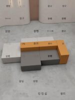 휴게소 사각형 소파 조합 개성 심플 사무실 크리에이티브 패션 여가 비즈니스 협상 접수 구역 - 이미지 5