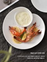 JM 10인치 조개 접시, 개인화된 크리에이티브 그리드 접시, 세라믹 가정용 새우 접시, 식초 접시가 있는 만두 접시 - 이미지 3