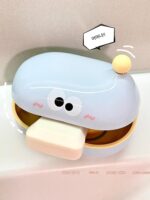 뚜껑이 있는 창의적인 플립 비누 상자 휴대용 학생 기숙사 비누 상자 화장실 세탁 비누 욕실 - 이미지 5