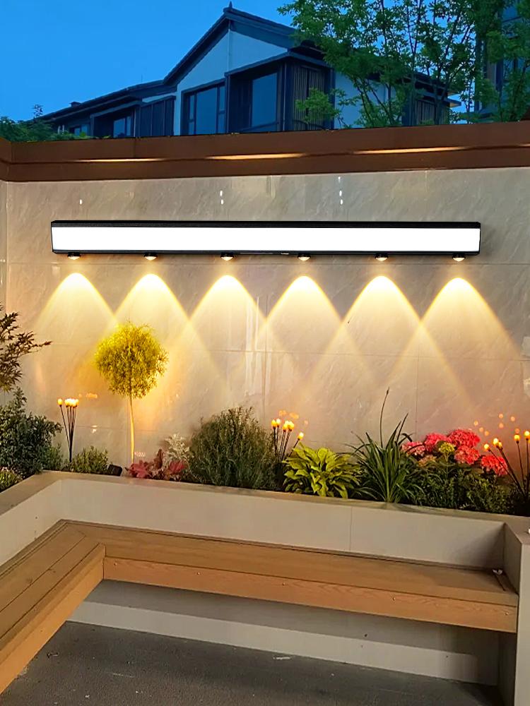 main_839375541460_0-1 야외 벽등 태양열 정원등 야외 방수 통로 테라스 외벽 빌라 정원 분위기 장식 벽등 - 이미지 1