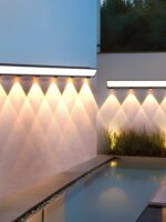 야외 벽등 태양열 정원등 야외 방수 통로 테라스 외벽 빌라 정원 분위기 장식 벽등 - 이미지 3