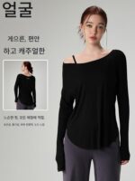 alo 요가 요가 긴팔 상의 여성 가을 ​​신상품 속건 스포츠 티셔츠 루즈 필라테스 러닝 피트니스 의류