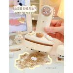 일본 수입 세이코 소형 진공 청소기 학생용 데스크탑 지우개 조각 USB 충전식 미니 청소 문구