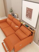 견고한 목재 기능성 전기 소파 후면 수납 선반 벽 바닥 수납 선반 틈새 긴 좁은 가장자리 테이블 - 이미지 3