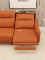 견고한 목재 기능성 전기 소파 후면 수납 선반 벽 바닥 수납 선반 틈새 긴 좁은 가장자리 테이블 - 이미지 4