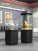 맞춤형 수제 옥 유물 미술품 전시 캐비닛 박물관 부스 부티크 골동품 유리 전시 캐비닛 수제 캐비닛 - 이미지 2