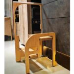 인터넷 셀럽 국내용 2단 사다리 의자 가정용 매우 좁은 수납 좌우 범용 캐비닛 옷장 접이식 초박형 수납 사다리