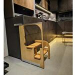 인터넷 셀럽 국내용 2단 사다리 의자 가정용 매우 좁은 수납 좌우 범용 캐비닛 옷장 접이식 초박형 수납 사다리 - 이미지 2