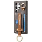 삼성 s24ultra 모바일 폰 케이스 s23fe 새로운 링 버클 s22+ 카드 홀더 s21plus 브라켓 통합 갤럭시A55a54a53a35a25 보호 케이스 g에 적합한 고급 손목 밴드 - 이미지 4