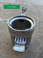 이동식 스토브 농촌 장작 스토브 가정용 이동식 지상 스토브 장작 연소 단순 대형 스토브 바베큐 난방 스토브 - 이미지 4