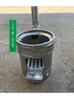 이동식 스토브 농촌 장작 스토브 가정용 이동식 지상 스토브 장작 연소 단순 대형 스토브 바베큐 난방 스토브 - 이미지 5