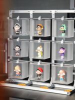 보석 전시 캐비닛 알루미늄 프로파일 랙 데스크탑 소형 수제 아크릴 조명 고급 보석 전시 캐비닛 - 이미지 2