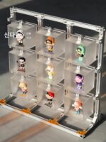 보석 전시 캐비닛 알루미늄 프로파일 랙 데스크탑 소형 수제 아크릴 조명 고급 보석 전시 캐비닛 - 이미지 4