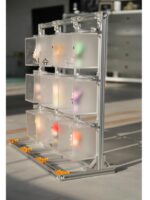 보석 전시 캐비닛 알루미늄 프로파일 랙 데스크탑 소형 수제 아크릴 조명 고급 보석 전시 캐비닛 - 이미지 5